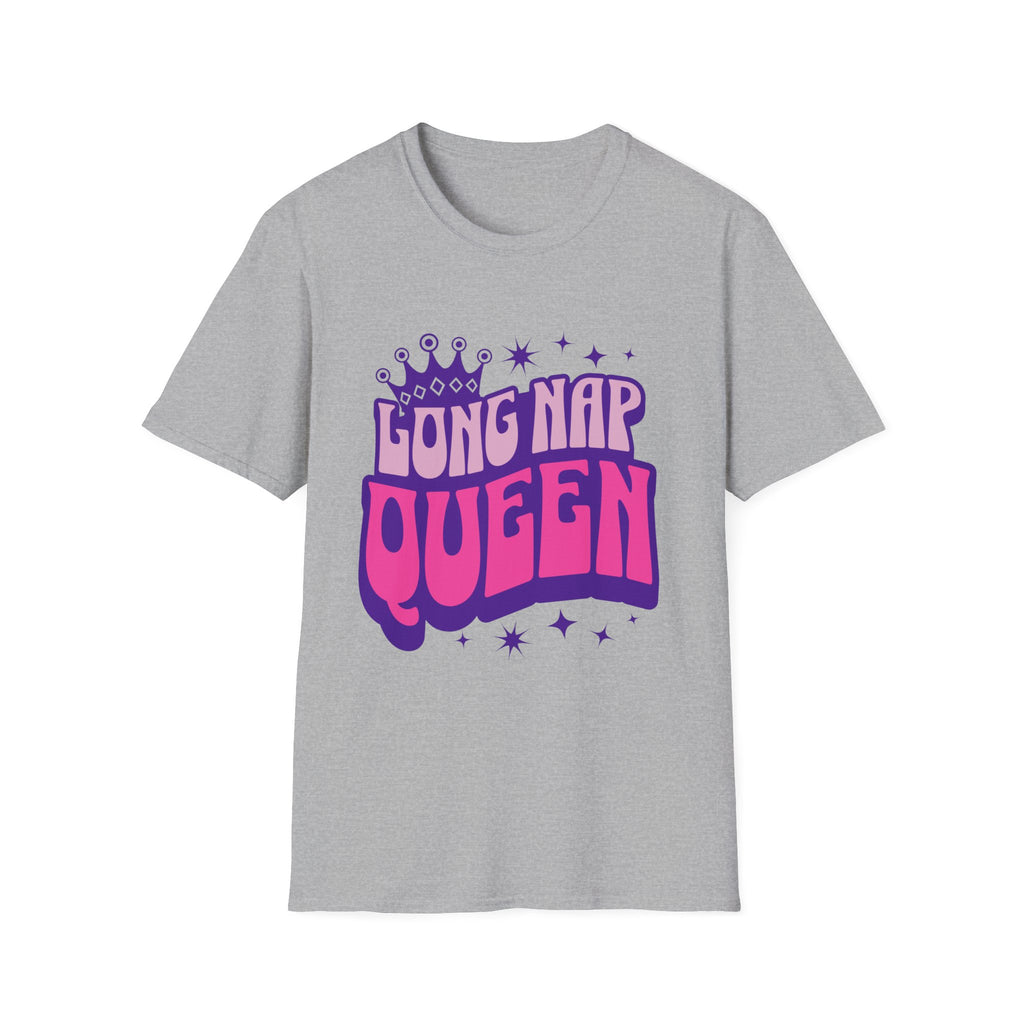 Long Nap Queen Graphic T-Shirt for Comfortable Relaxation