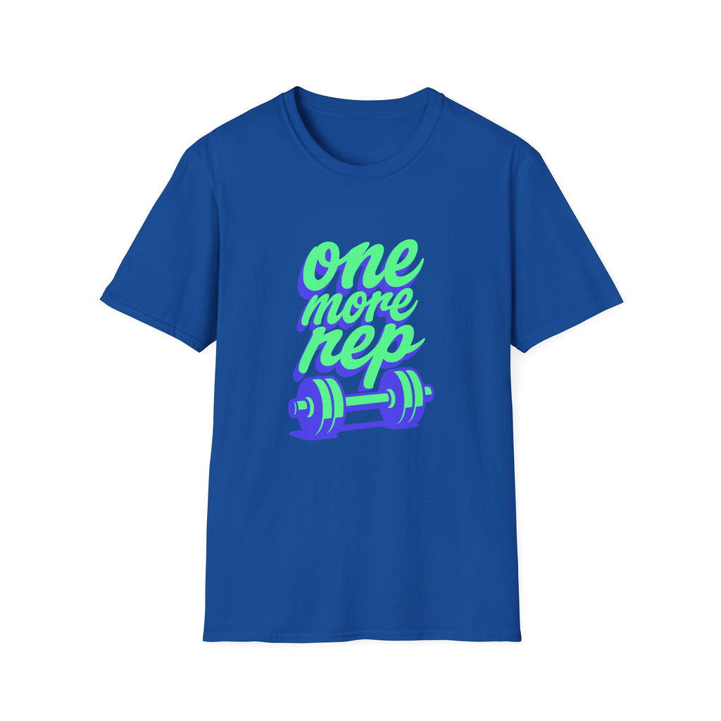 One More Rep Dumbbells Motivational Fitness T-Shirt