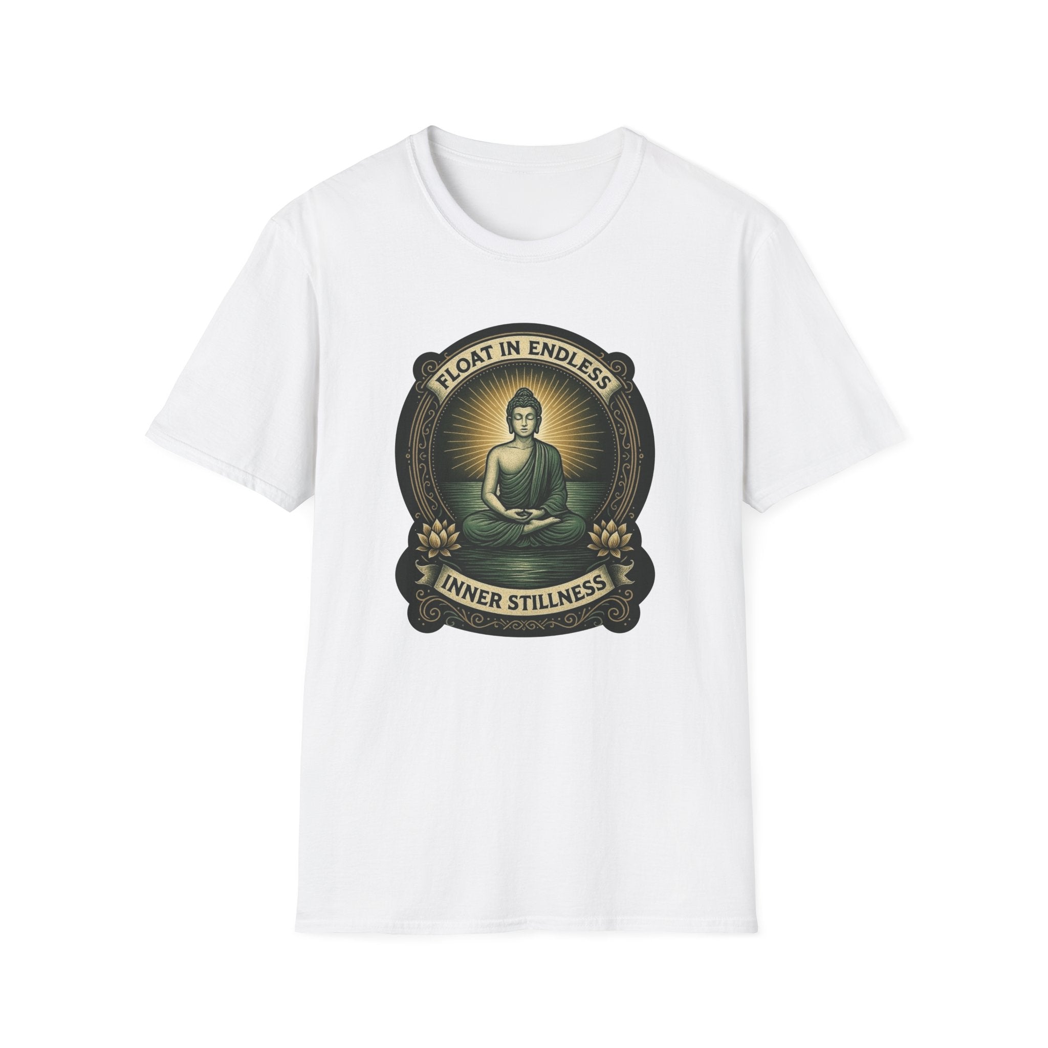 Float in Endless Inner Stillness – Buddha Meditation Graphic Tee