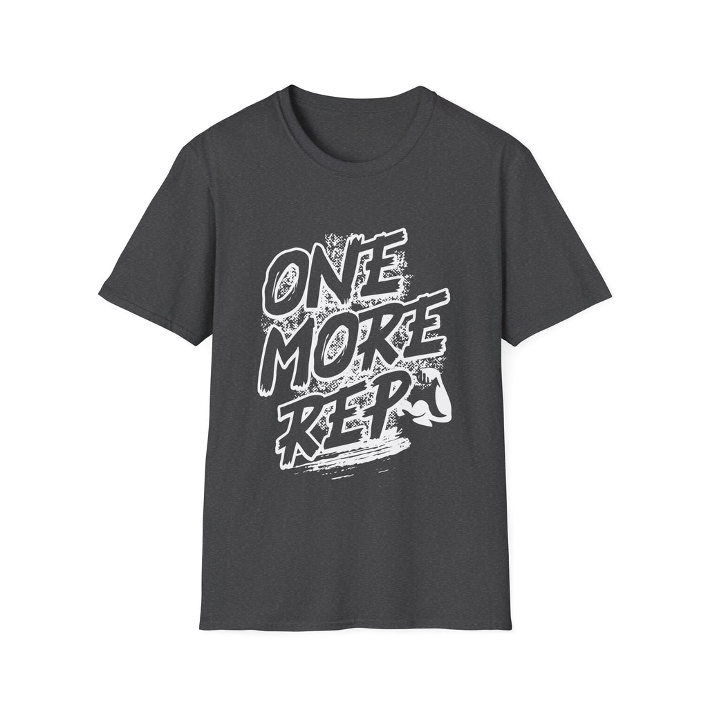 Motivational Fitness T-Shirt with One More Rep Design