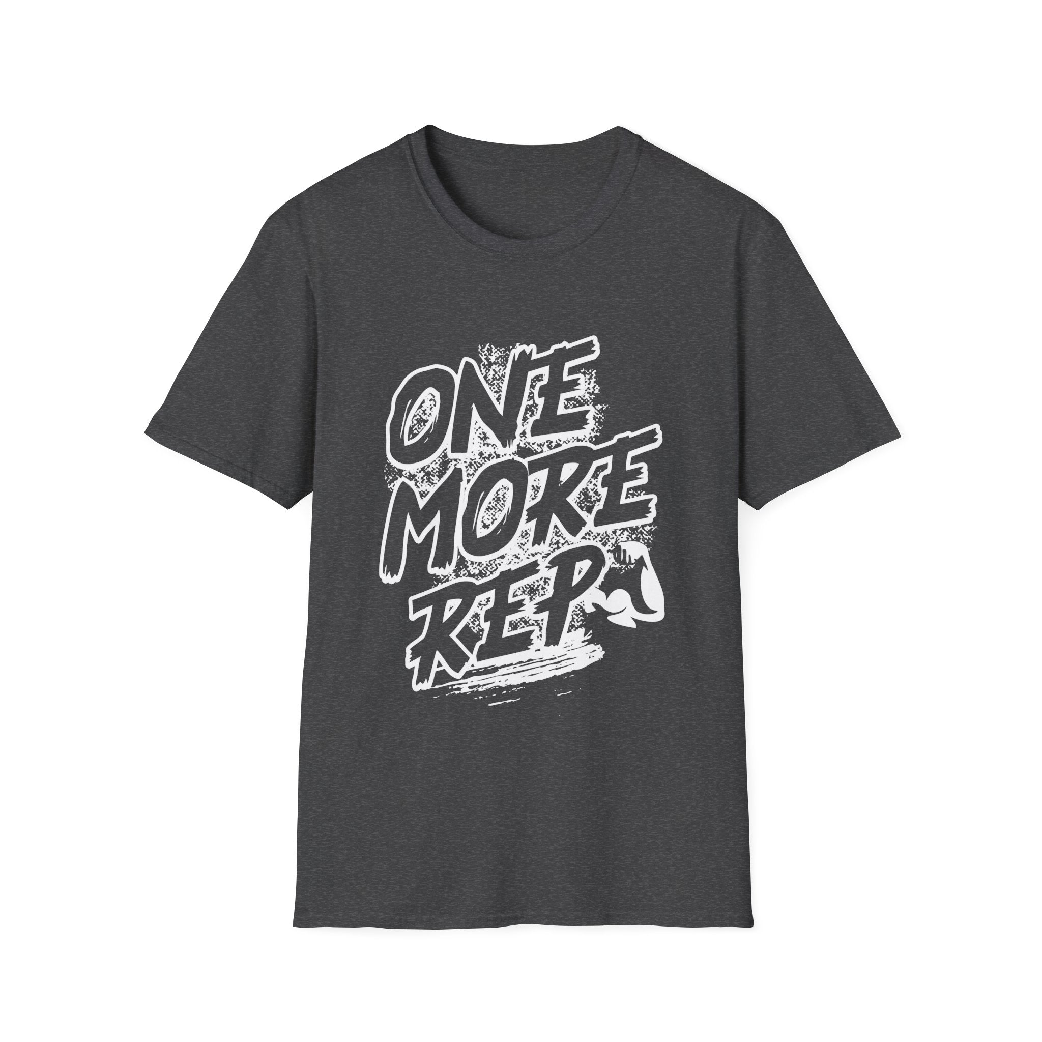 Motivational Fitness T-Shirt with One More Rep Design