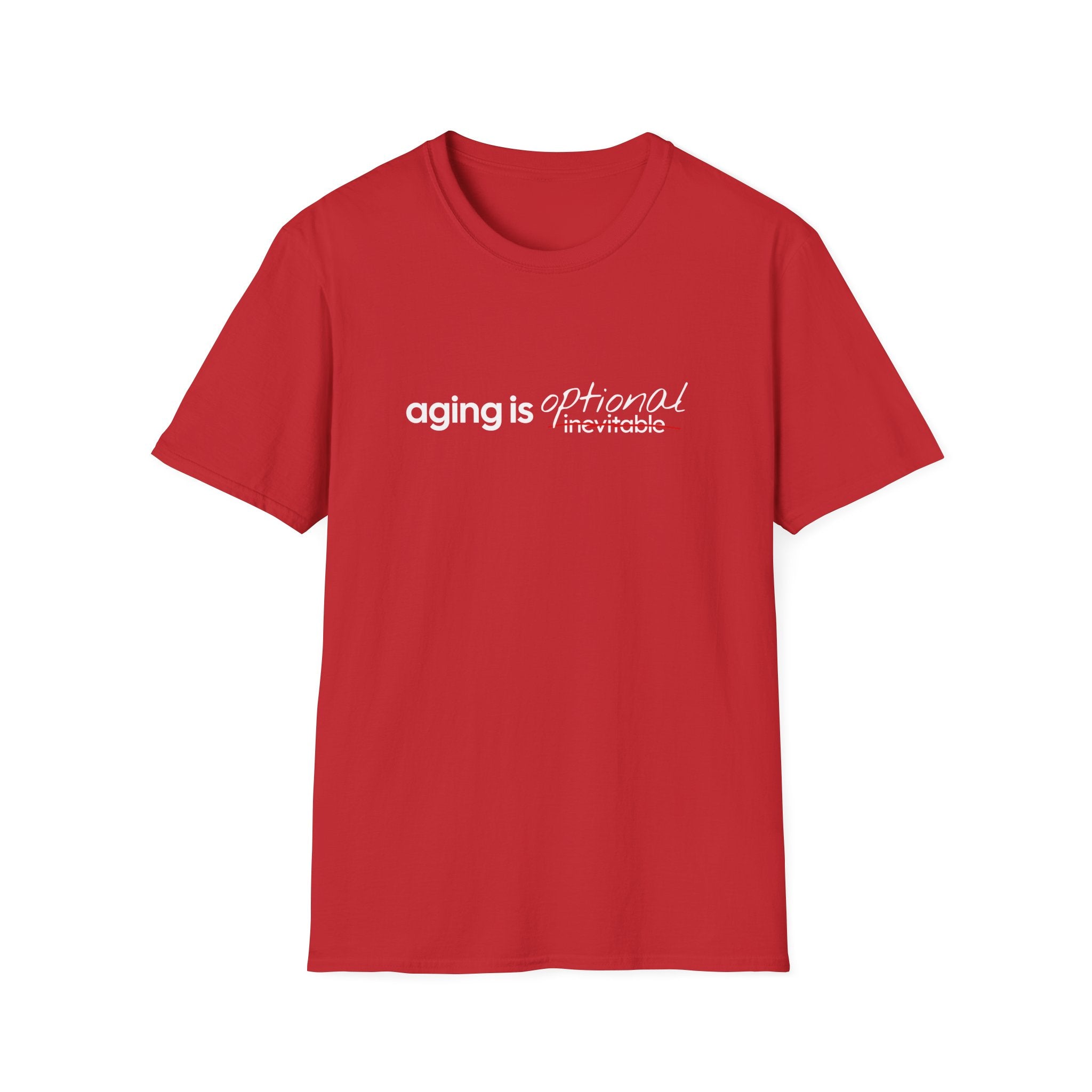Aging Is Optional Inspirational T-Shirt Design