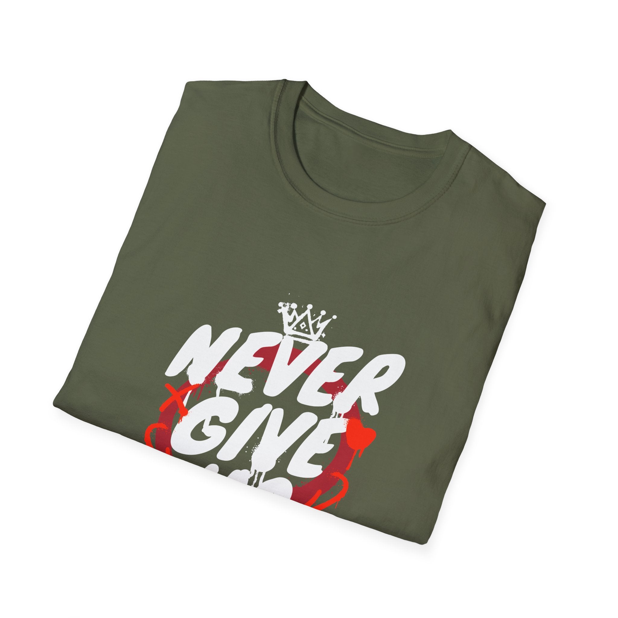 Never Give Up Motivational T-Shirt