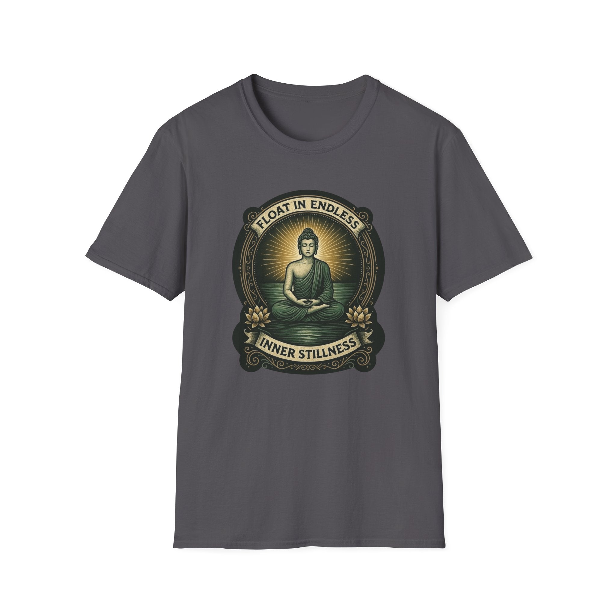 Float in Endless Inner Stillness – Buddha Meditation Graphic Tee