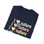 I Love Nature Graphic T-Shirt for Eco Enthusiasts