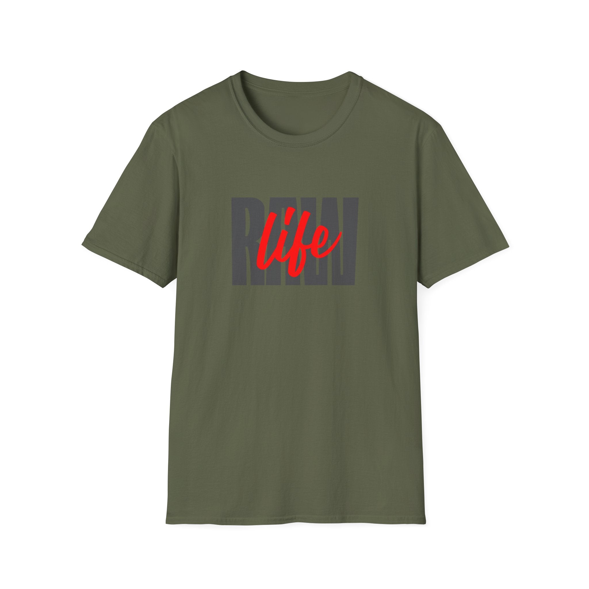 Raw Life T-Shirt with Bold Graphic Design