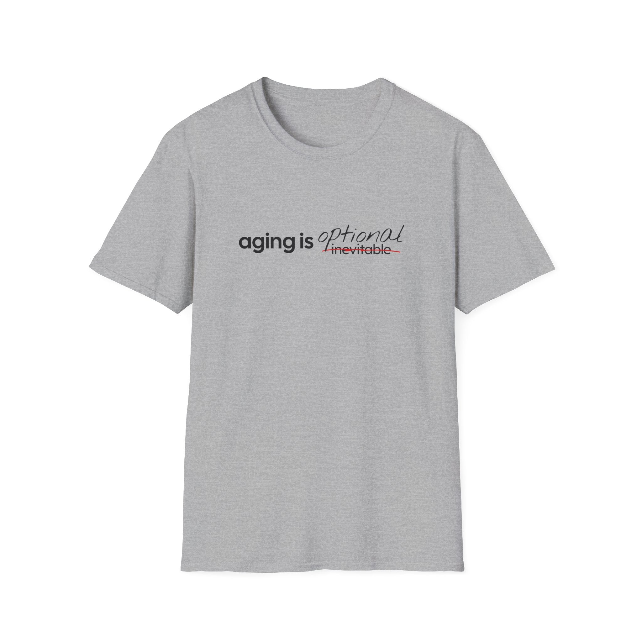 Aging Is Optional Inspirational T-Shirt Design