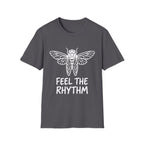Feel the Rhythm T-shirt with Artistic Insect Design