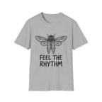 Feel the Rhythm T-shirt with Artistic Insect Design