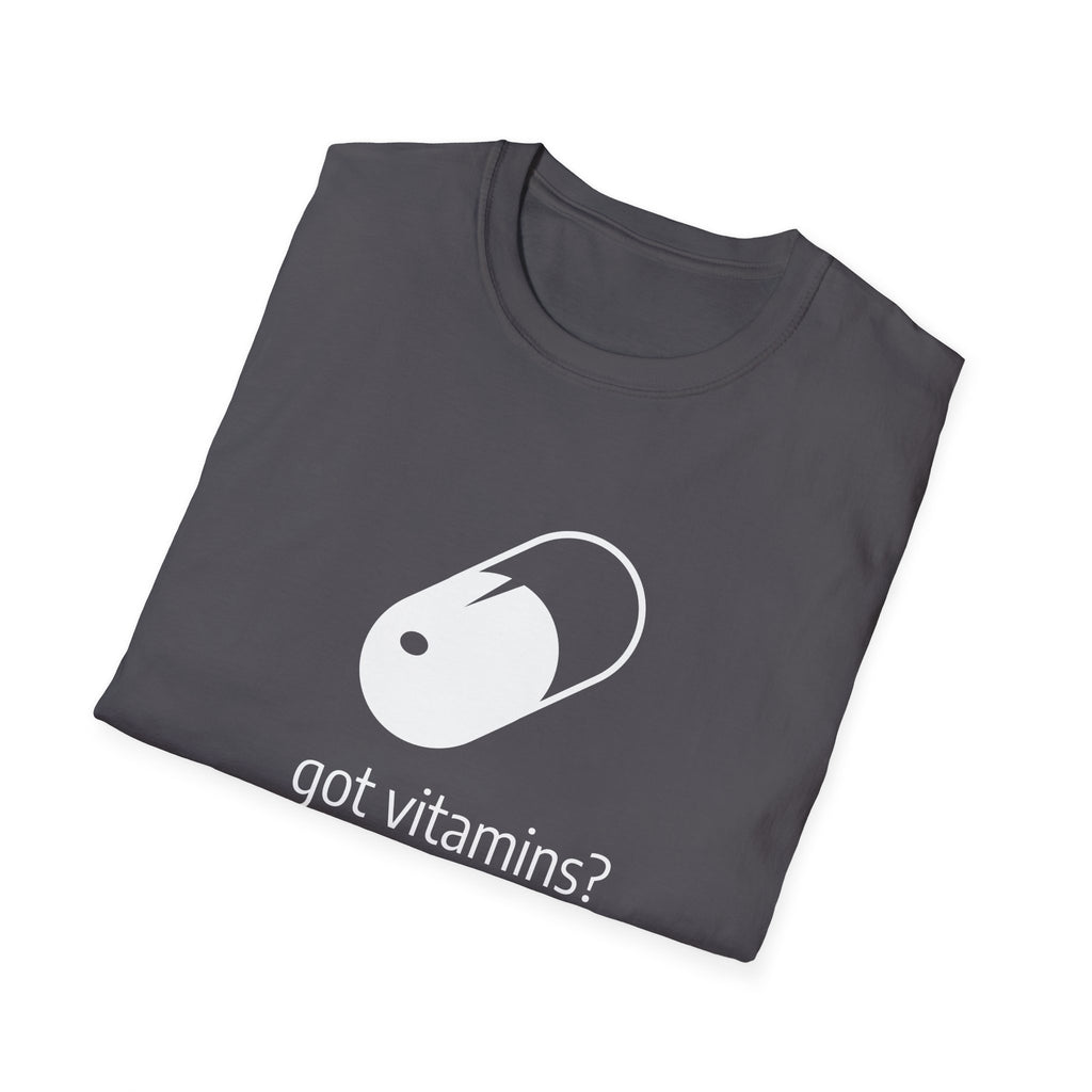 Got Vitamins? Graphic T-shirt with Pill Design