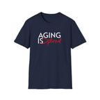 Aging is Optional Humor T-shirt with Bold Design
