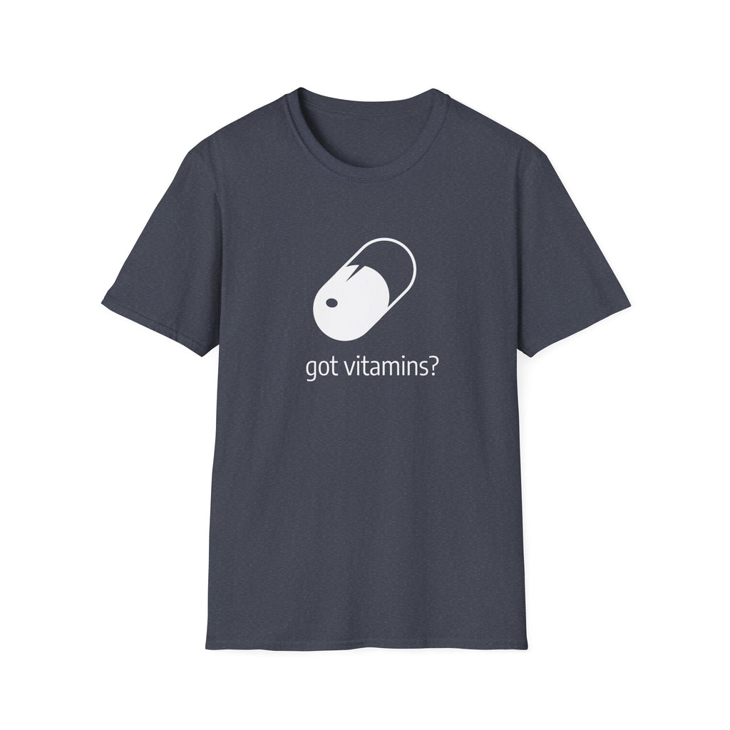 Got Vitamins? Graphic T-shirt with Pill Design