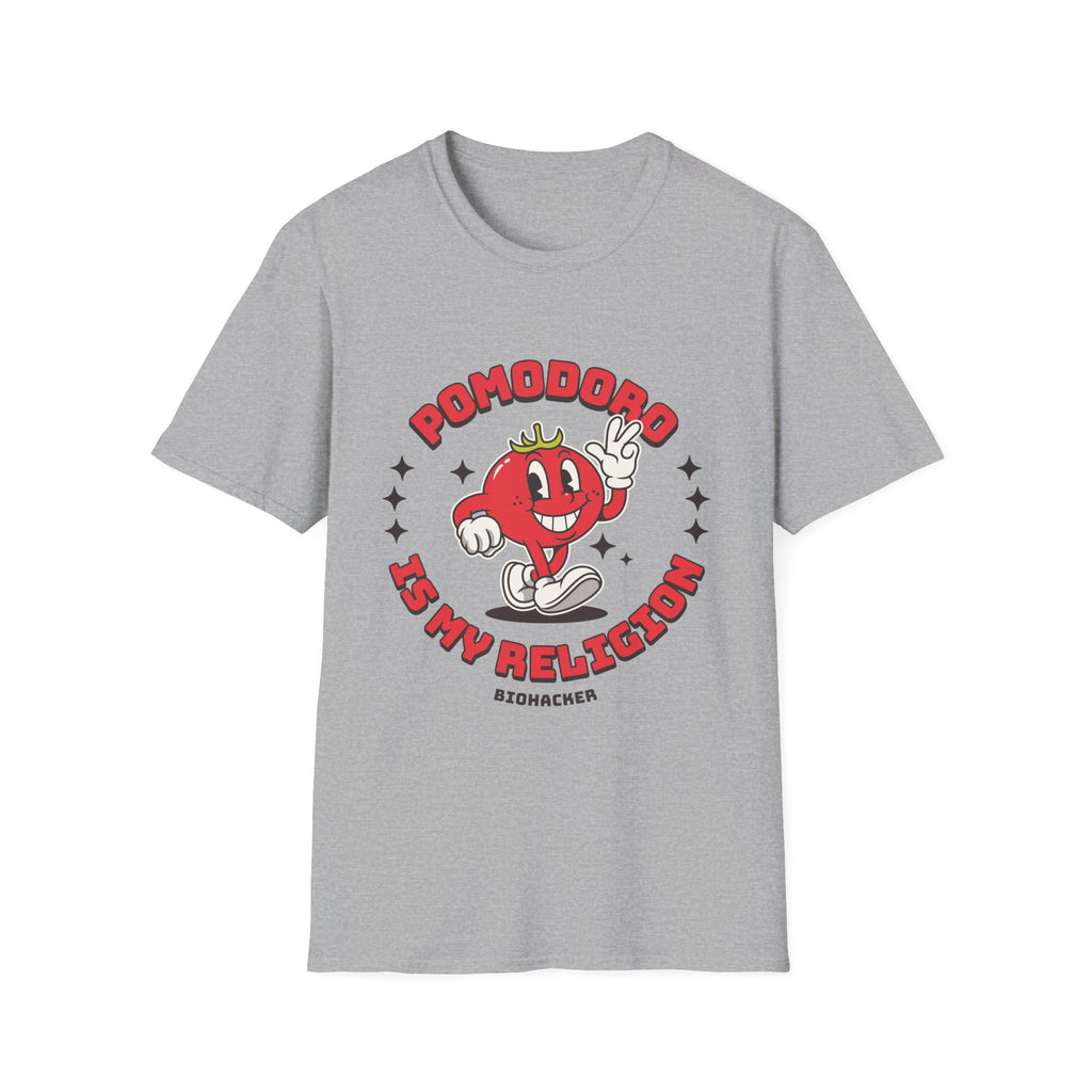 Pomodoro Is My Religion Graphic T-Shirt for Productivity Lovers