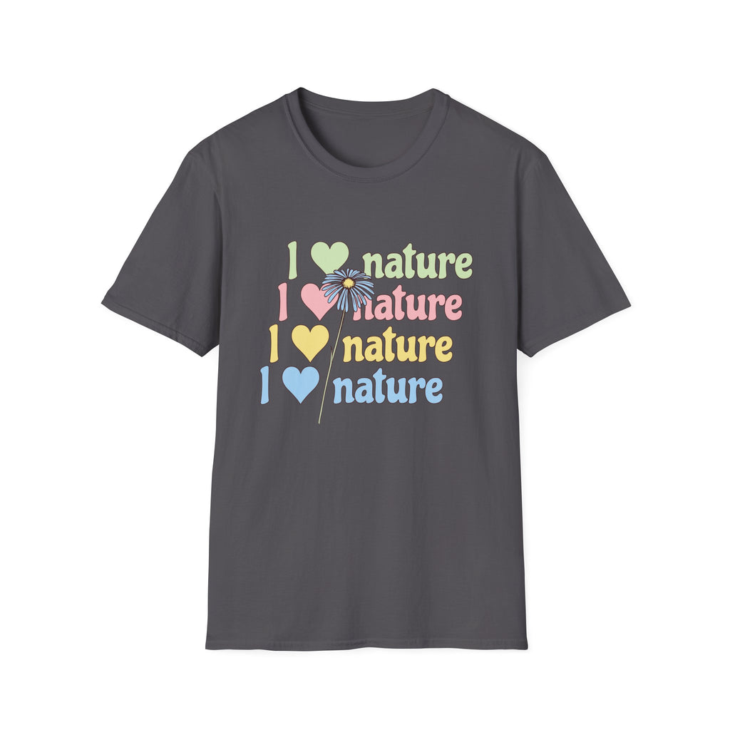 I Love Nature Graphic T-Shirt for Eco Enthusiasts