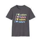 I Love Nature Graphic T-Shirt for Eco Enthusiasts