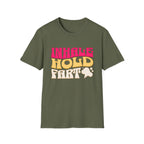 Inhale Hold Fart Graphic Tee for Fun Moments