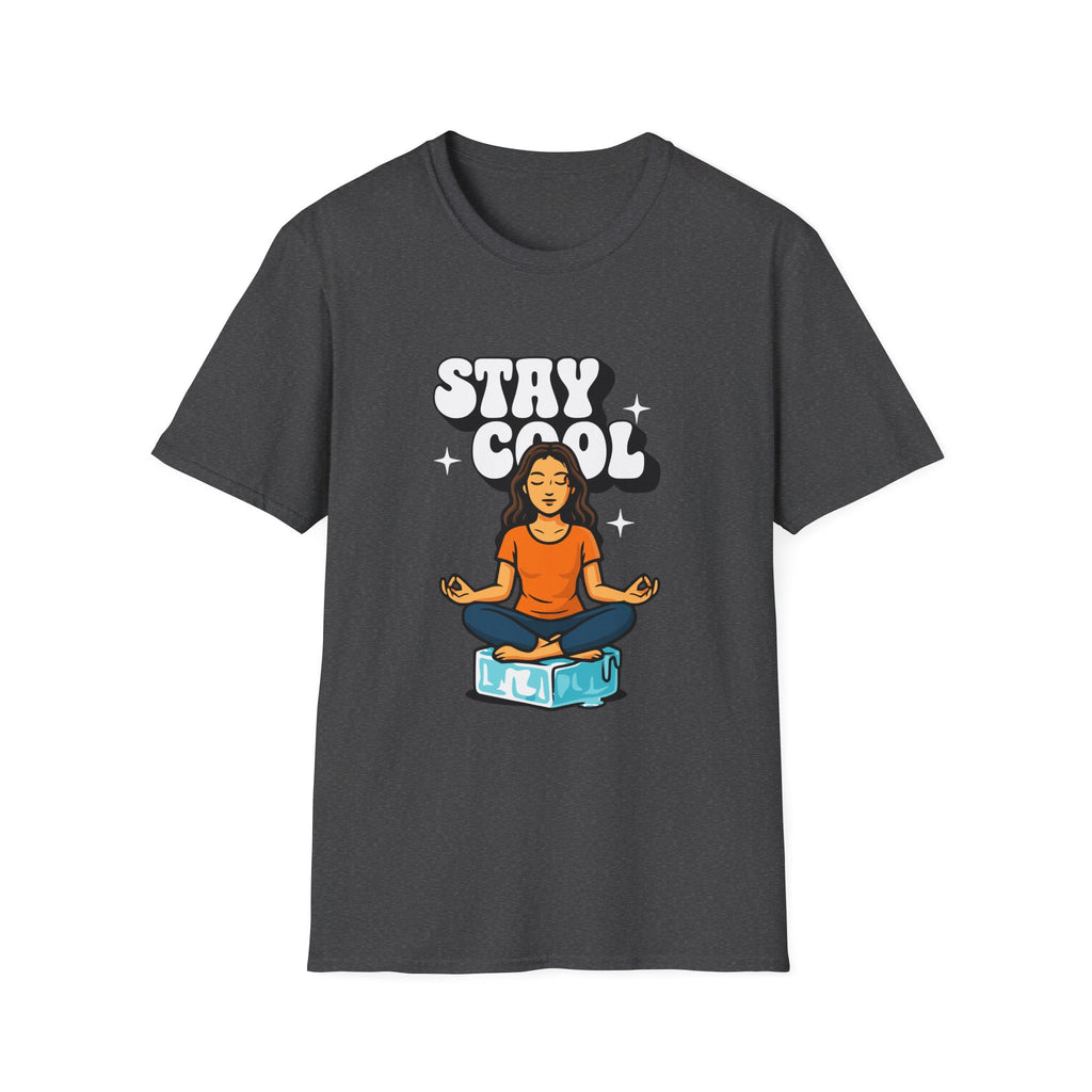 Stay Cool Woman T-shirt with Meditative Design