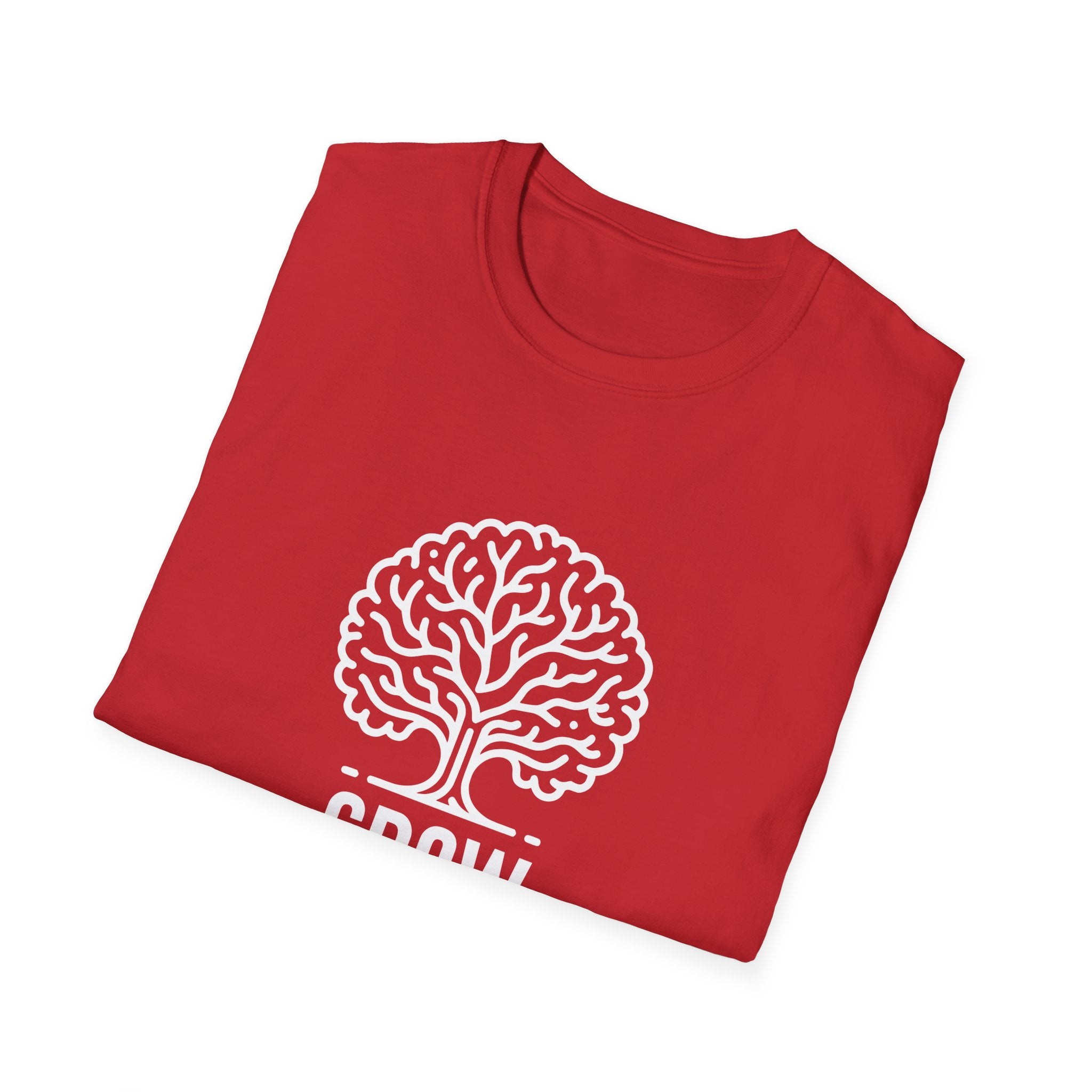 Grow Your Mind Inspirational Tree Design T-shirt