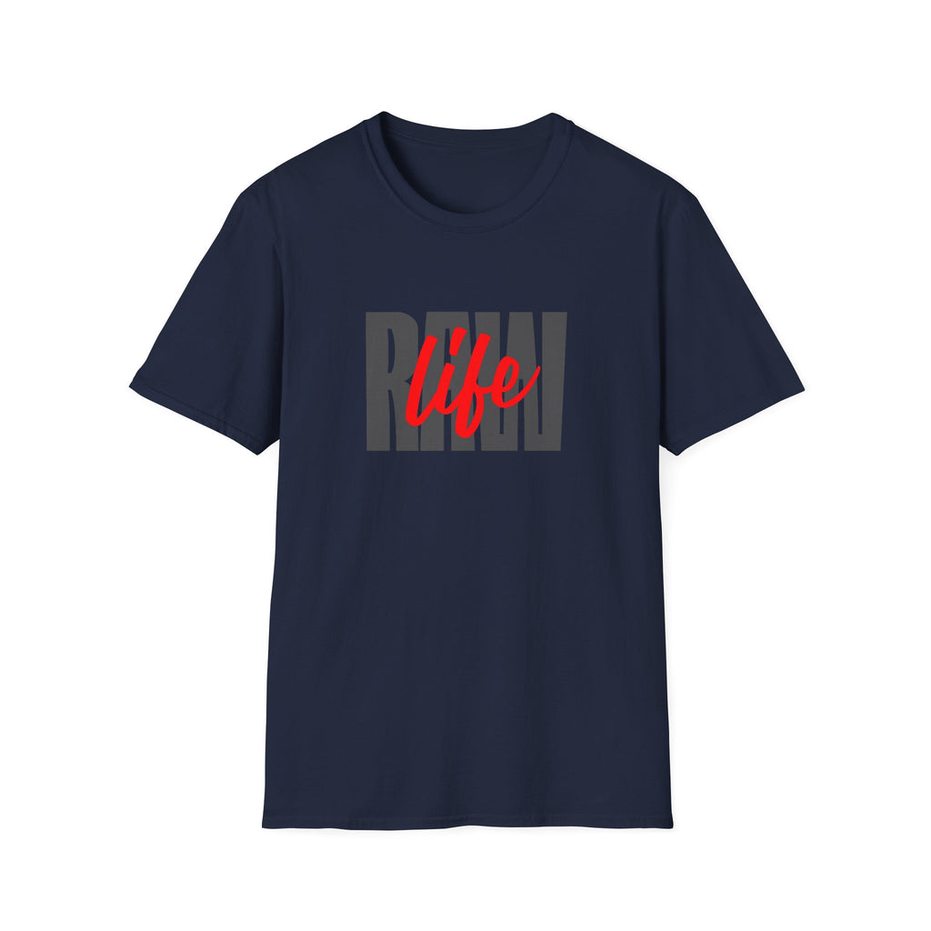 Raw Life T-Shirt with Bold Graphic Design
