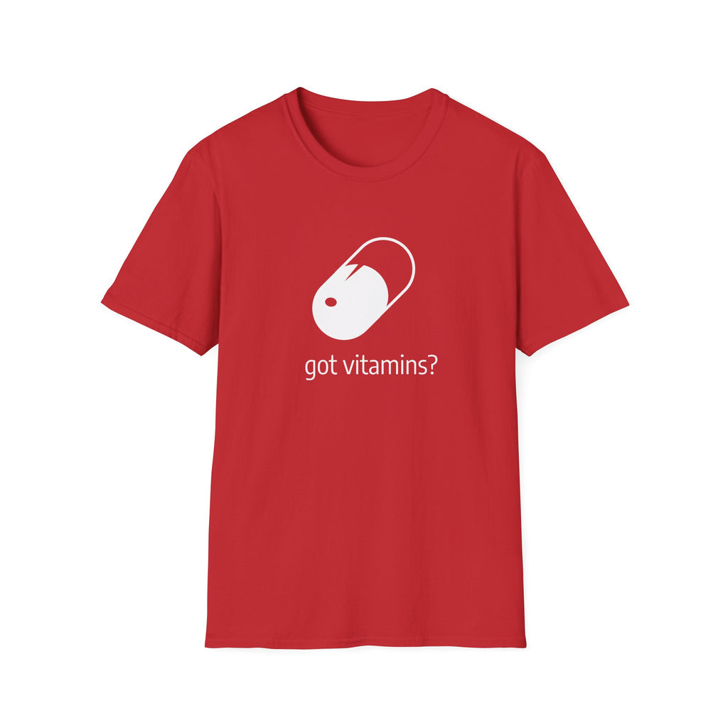 Got Vitamins? Graphic T-shirt with Pill Design