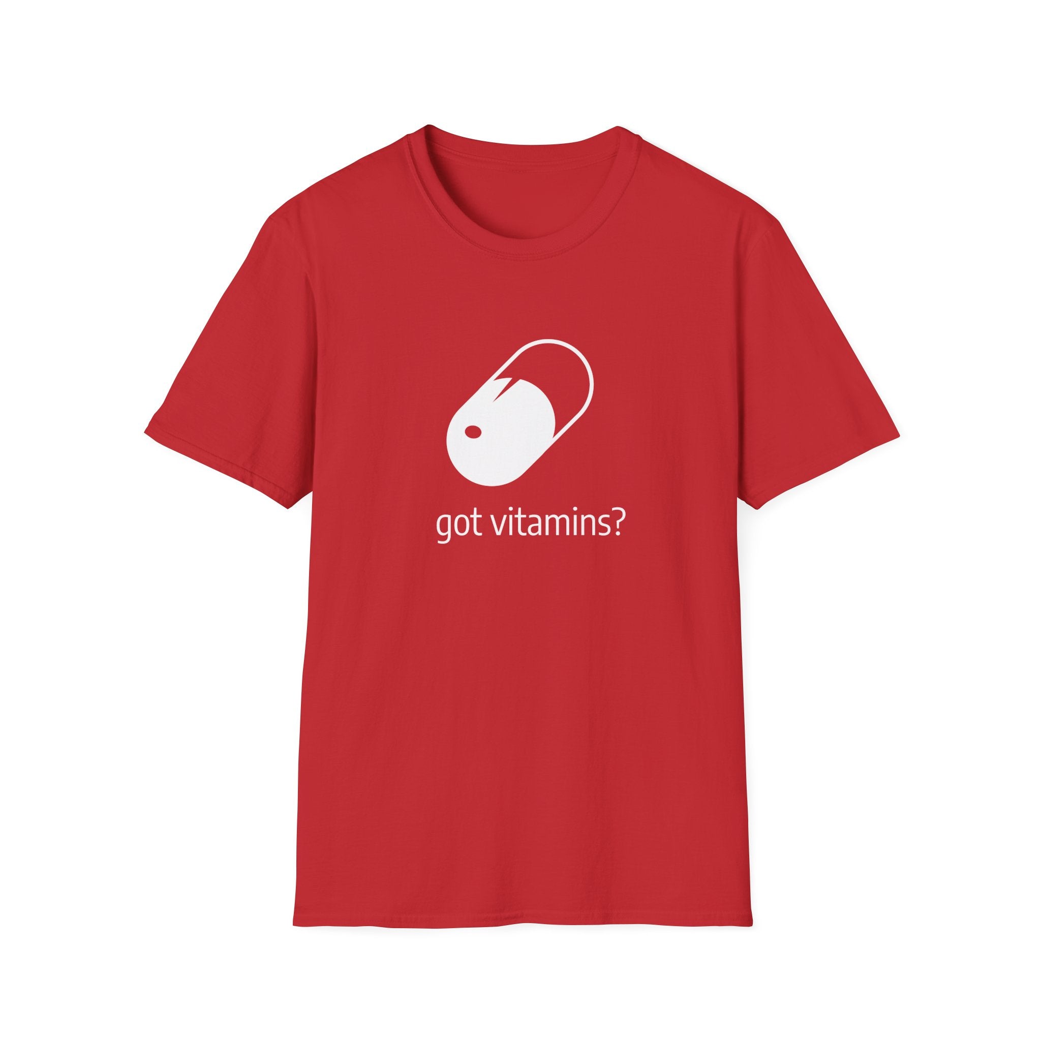 Got Vitamins? Graphic T-shirt with Pill Design