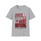 Overhacking Solves Nothing T-shirt with Robots Design
