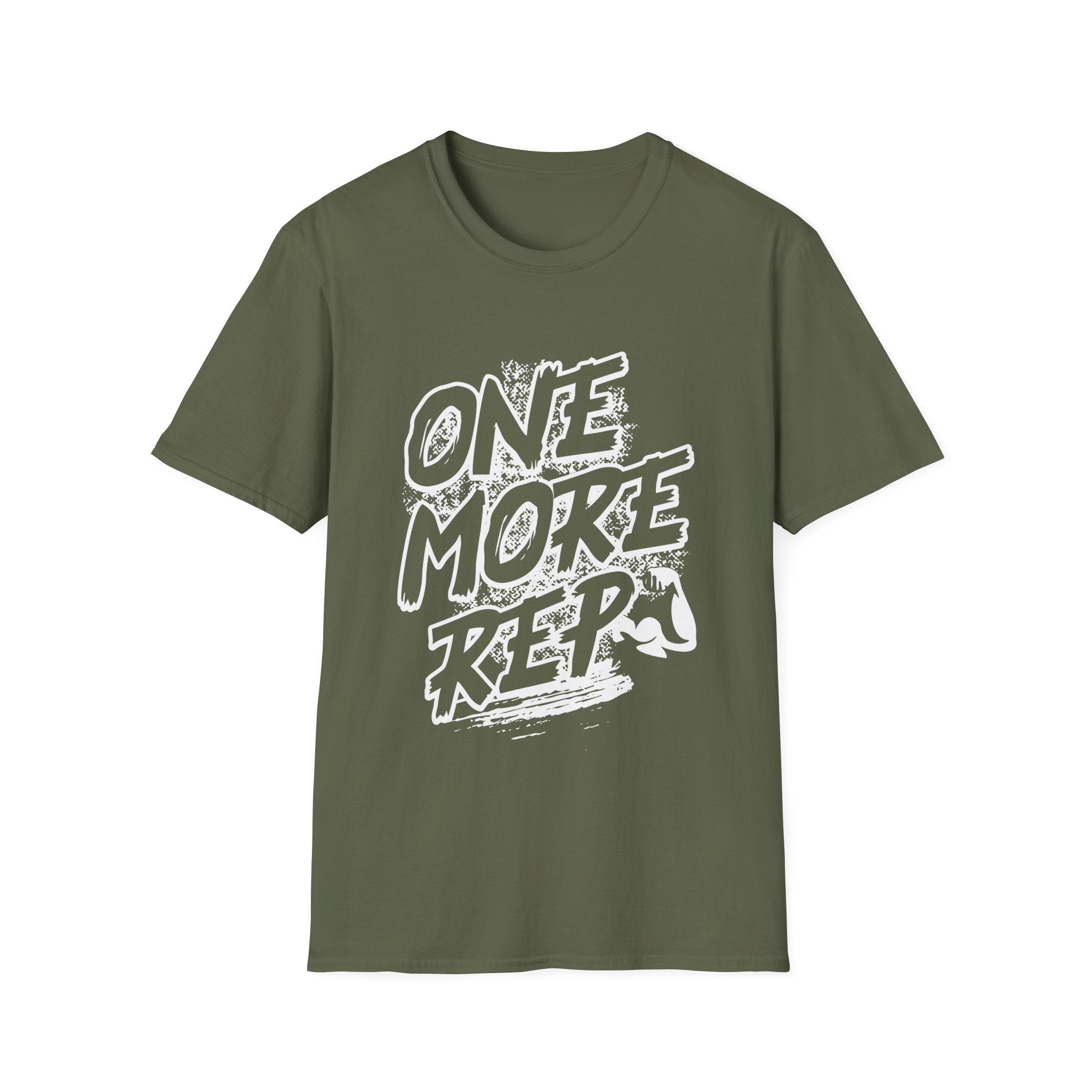 Motivational Fitness T-Shirt with One More Rep Design