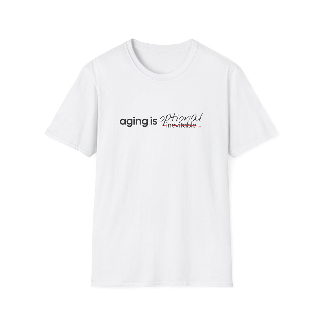 Aging Is Optional Inspirational T-Shirt Design