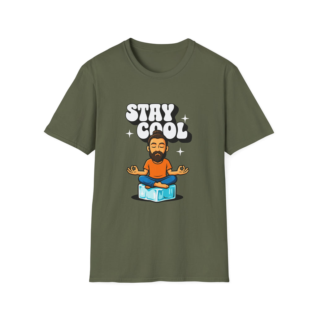 Stay Cool Man Graphic T-shirt with Chill Design