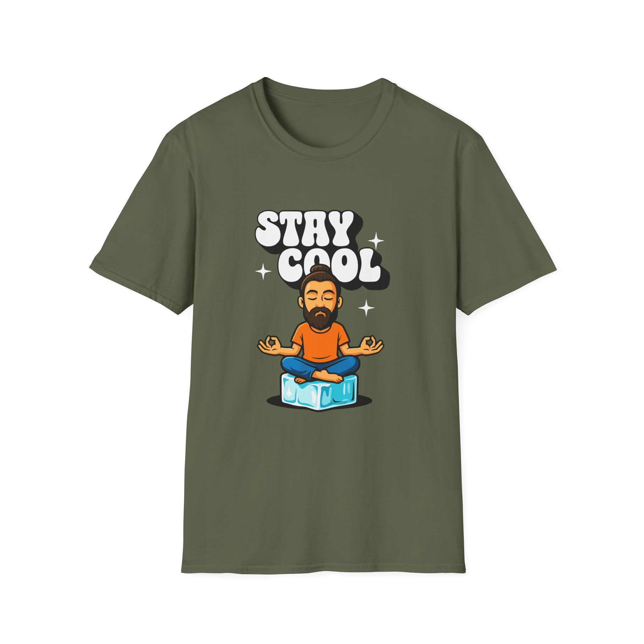 Stay Cool Man Graphic T-shirt with Chill Design