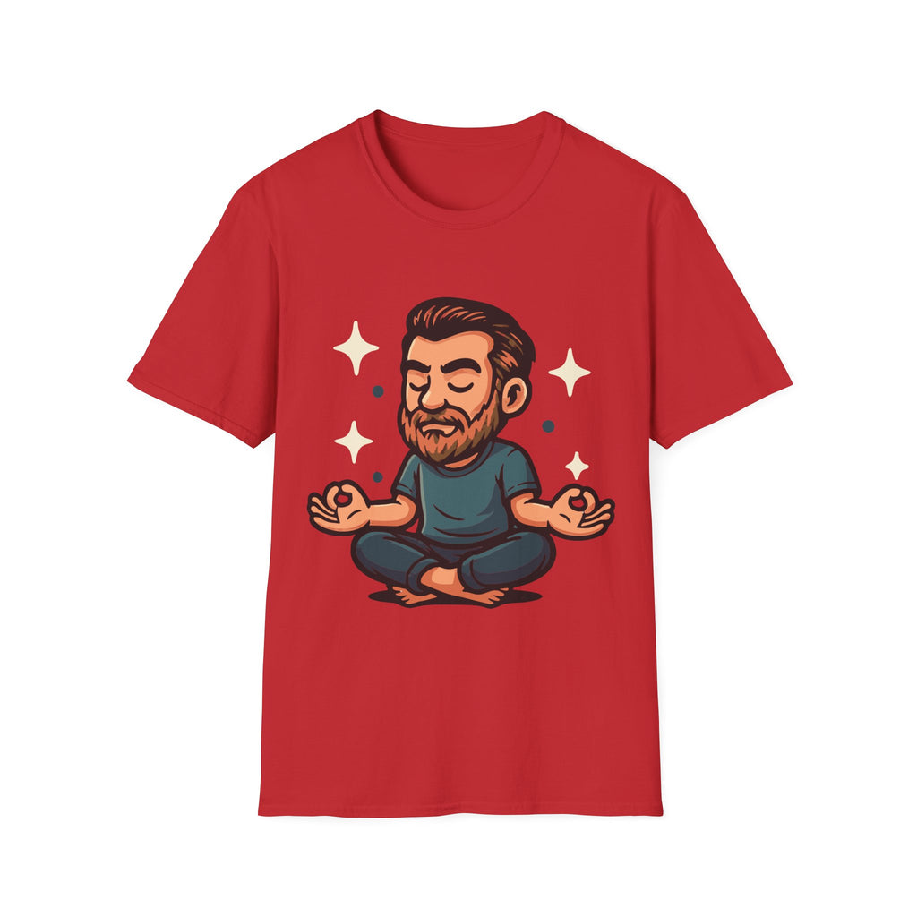 Meditating Man Graphic T-shirt for Mindfulness Enthusiasts