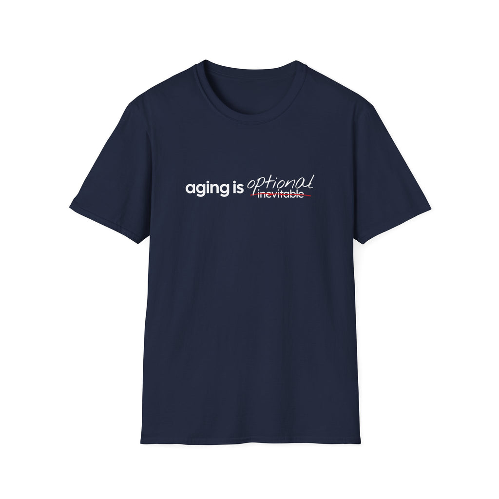 Aging Is Optional Inspirational T-Shirt Design