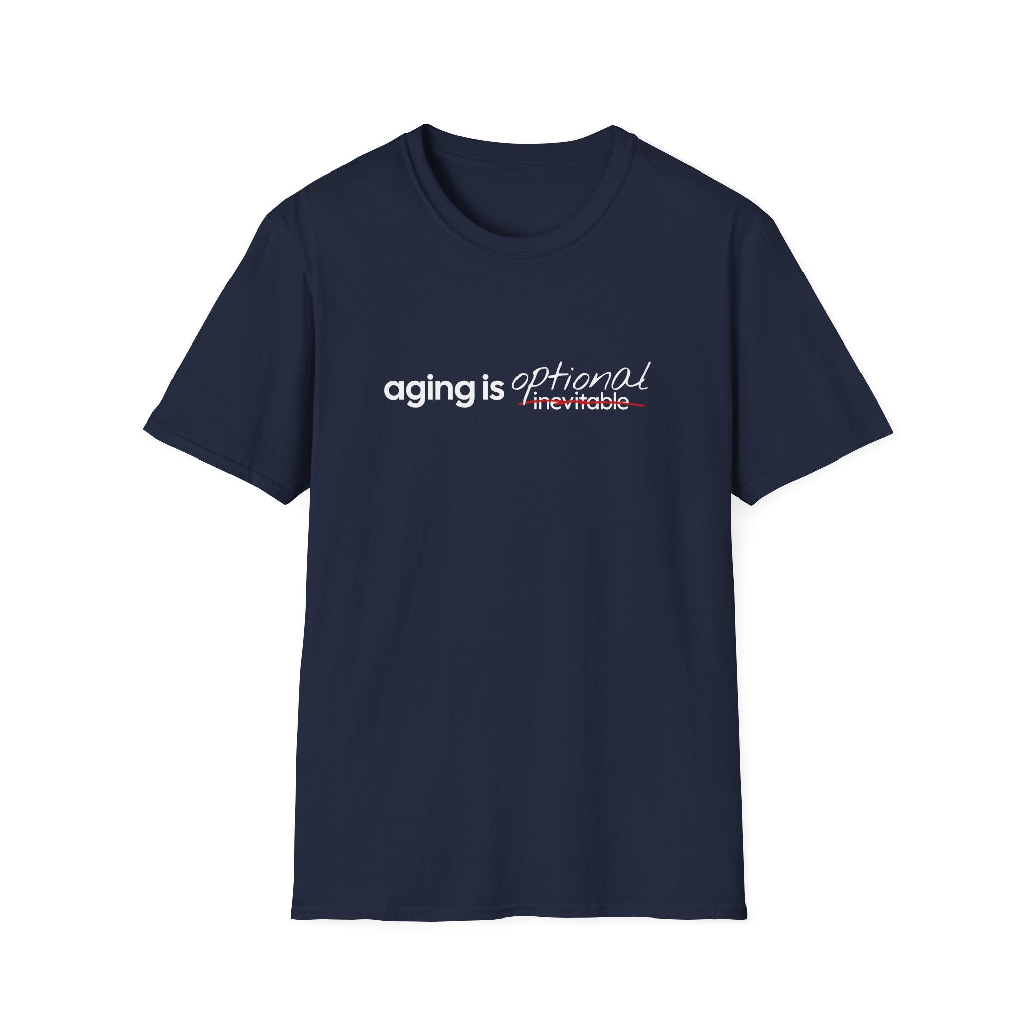 Aging Is Optional Inspirational T-Shirt Design