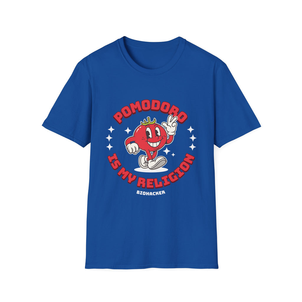 Pomodoro Is My Religion Graphic T-Shirt for Productivity Lovers