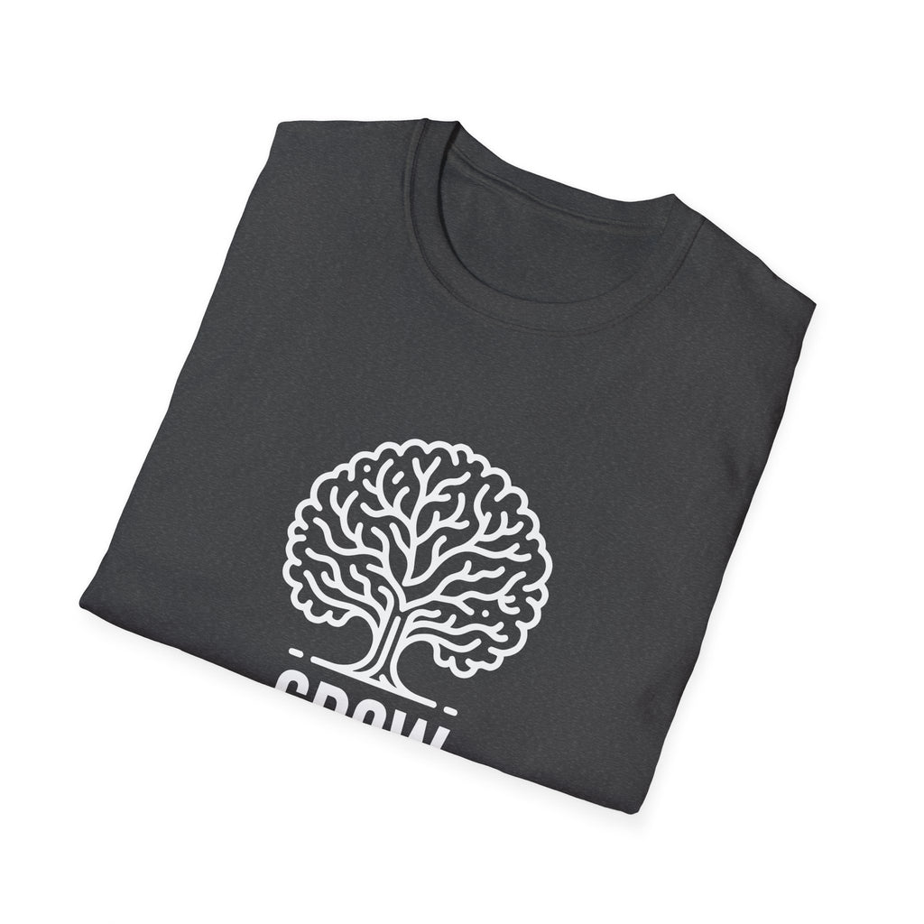 Grow Your Mind Inspirational Tree Design T-shirt