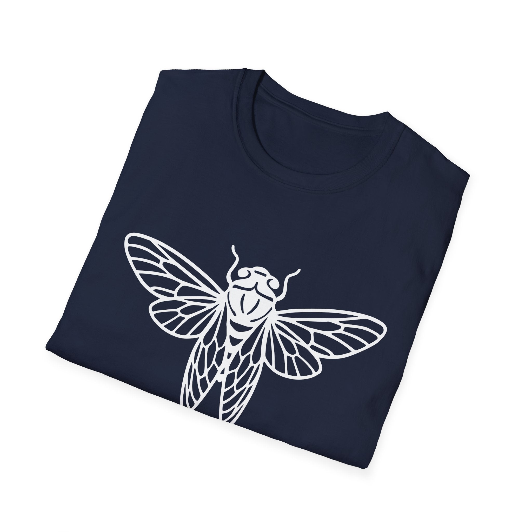 Feel the Rhythm T-shirt with Artistic Insect Design