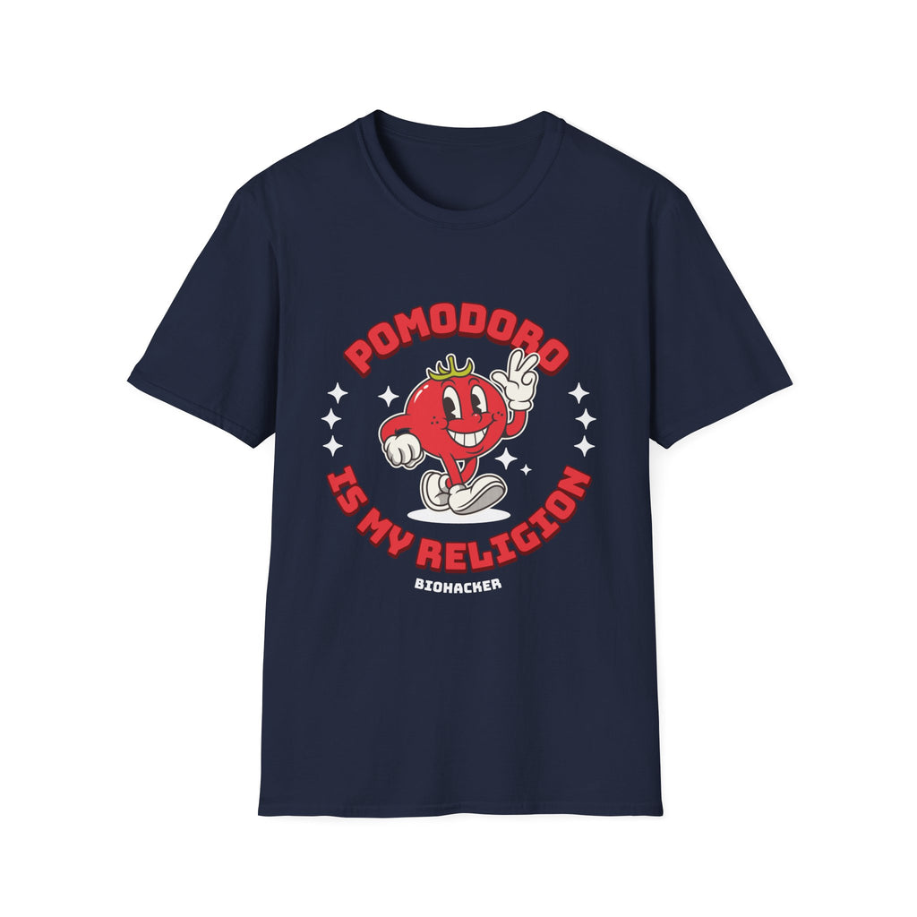 Pomodoro Is My Religion Graphic T-Shirt for Productivity Lovers