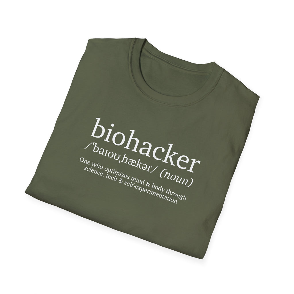 Biohacker Definition T-shirt for Science Enthusiasts