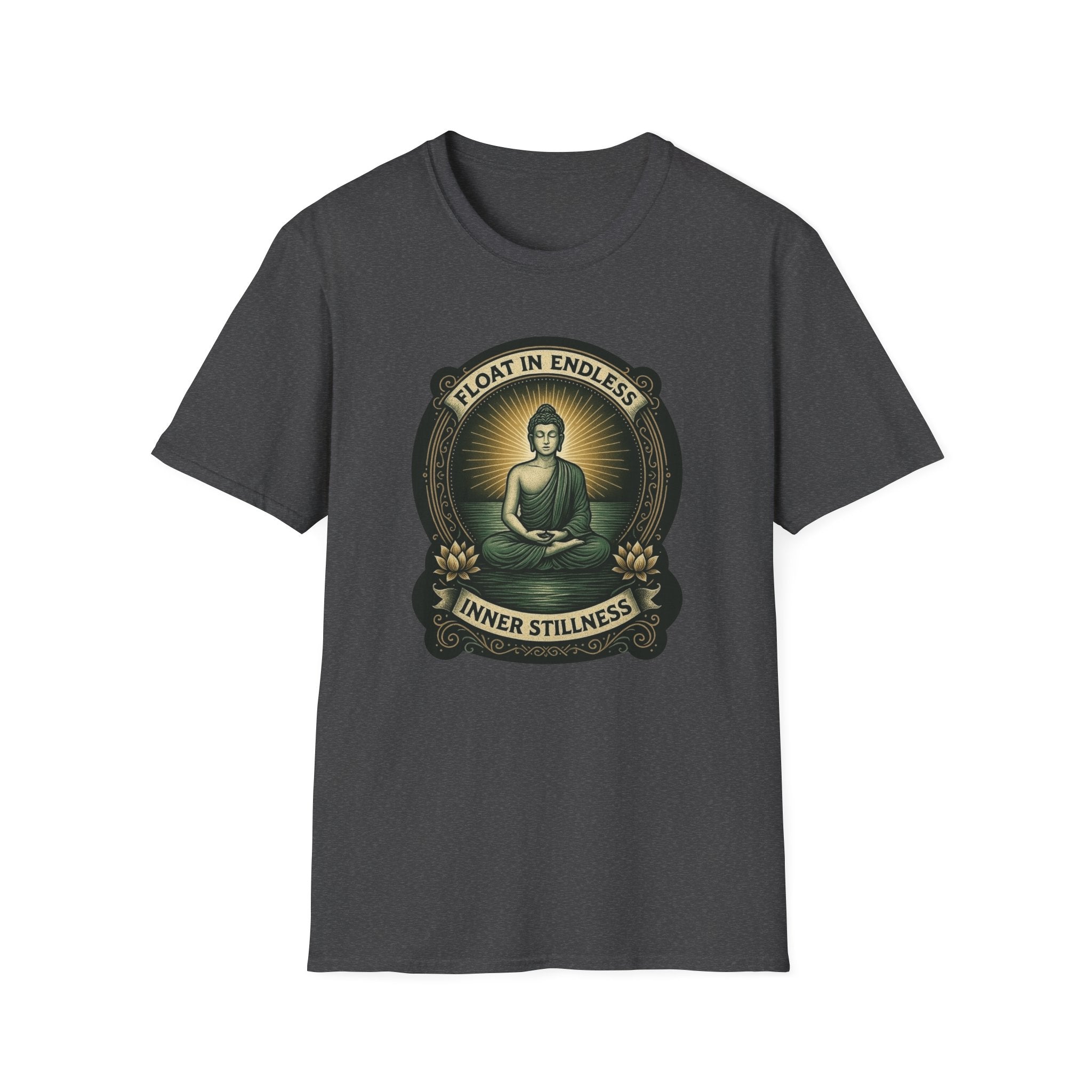 Float in Endless Inner Stillness – Buddha Meditation Graphic Tee