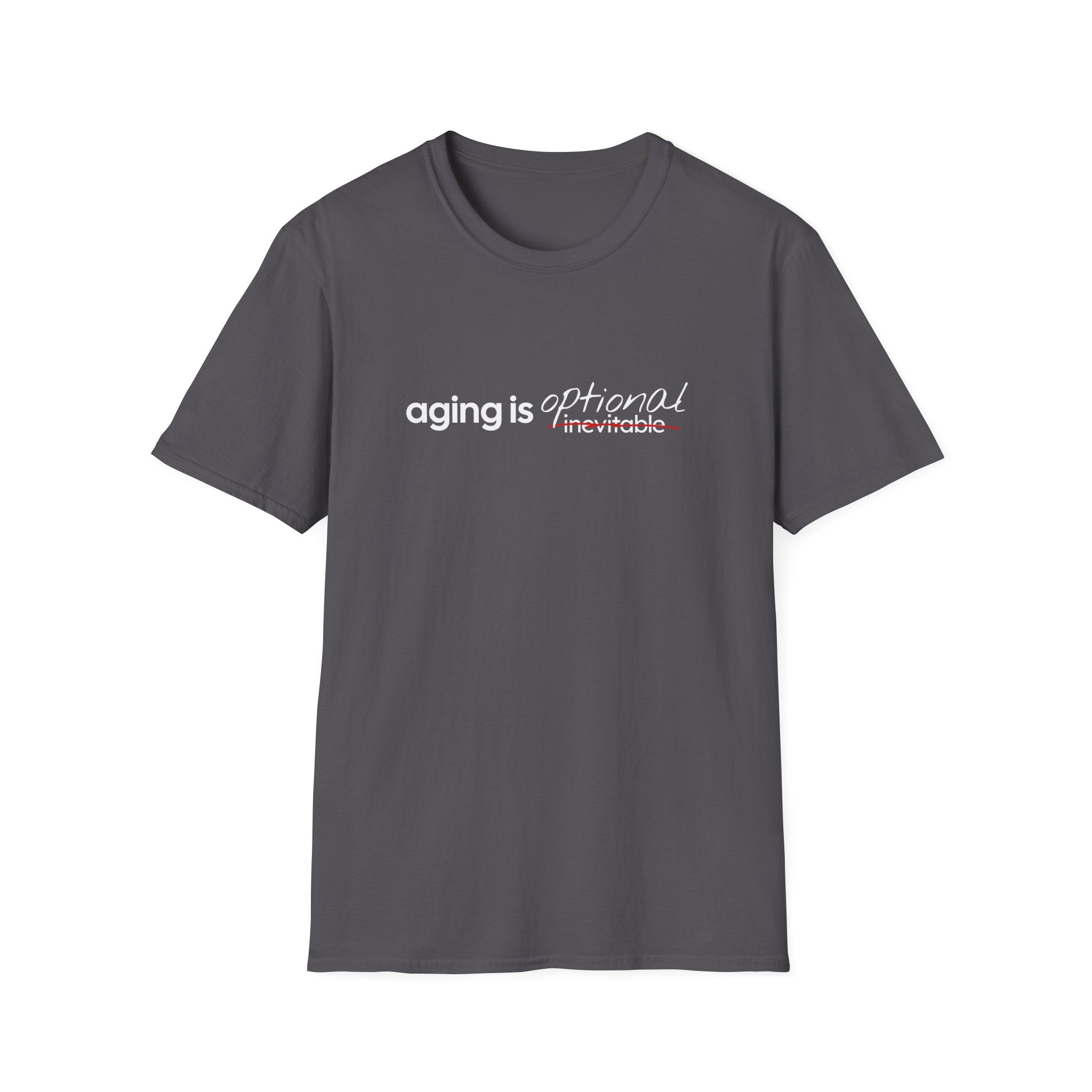 Aging Is Optional Inspirational T-Shirt Design