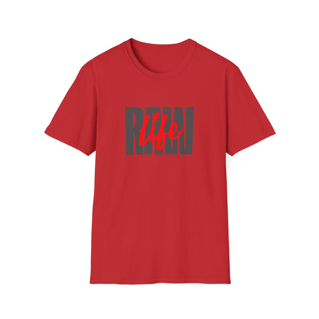 Raw Life T-Shirt with Bold Graphic Design