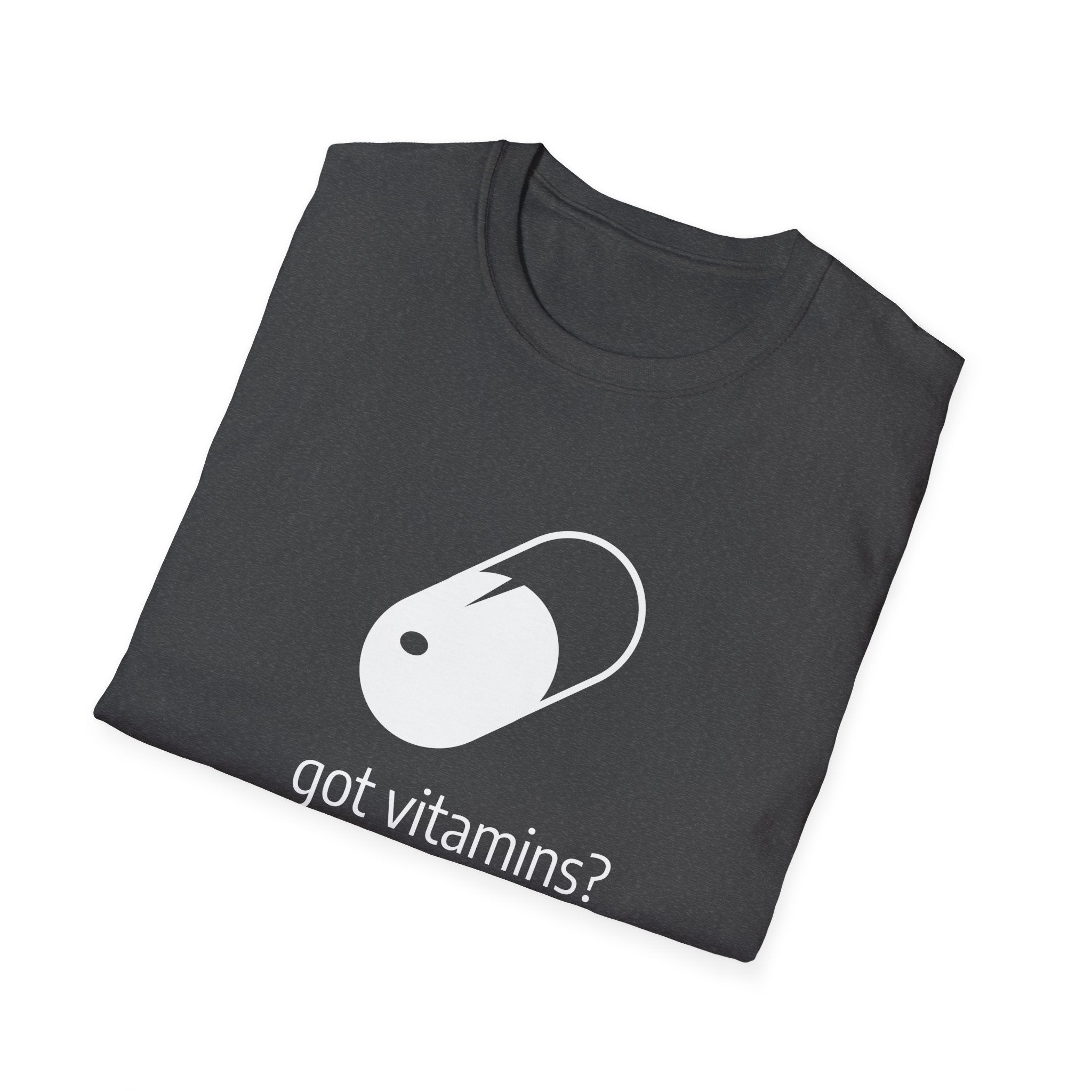 Got Vitamins? Graphic T-shirt with Pill Design