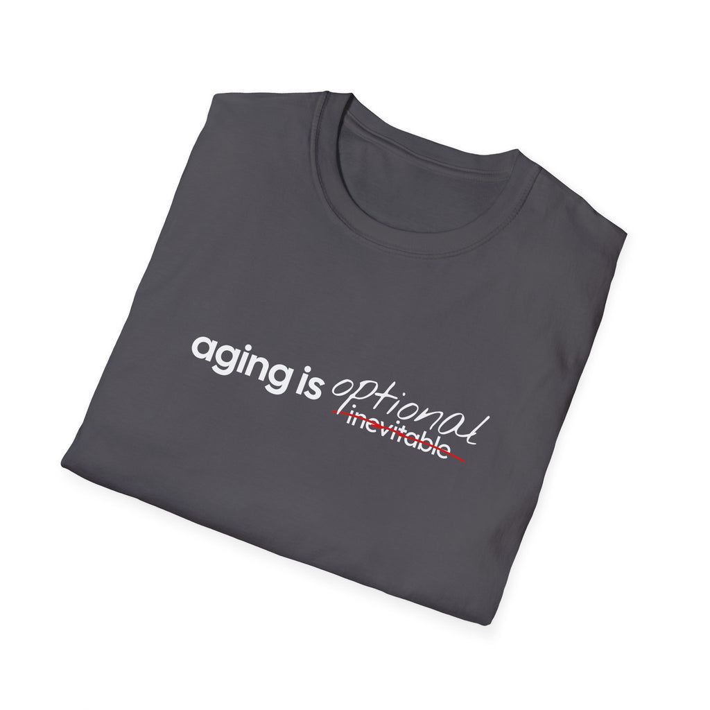 Aging Is Optional Inspirational T-Shirt Design