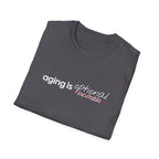 Aging Is Optional Inspirational T-Shirt Design