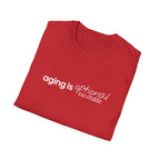 Aging Is Optional Inspirational T-Shirt Design