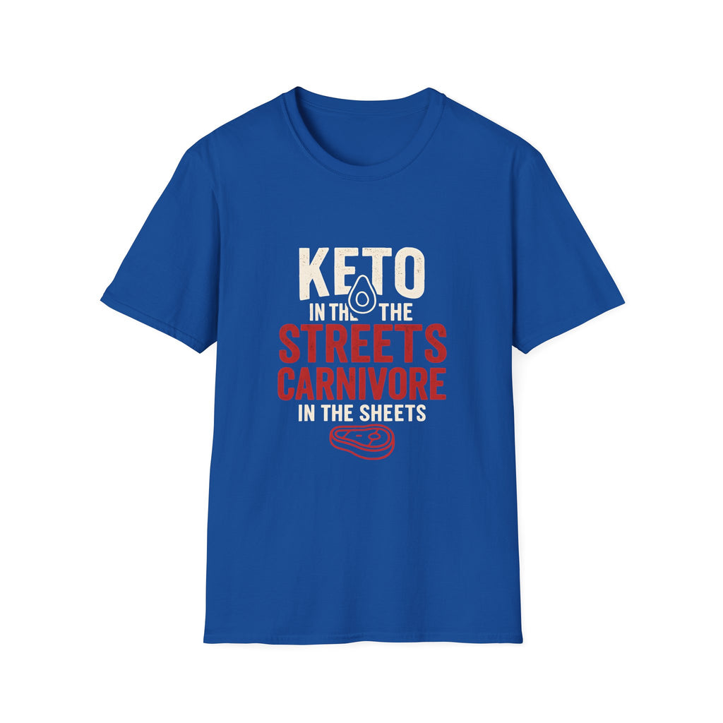 Keto in the Streets, Carnivore in the Sheets – Funny Low Carb Diet Tee