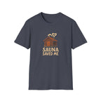 Sauna Saved Me – Rustic Cabin Wellness T-Shirt