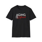 Aging is Optional Humor T-shirt with Bold Design