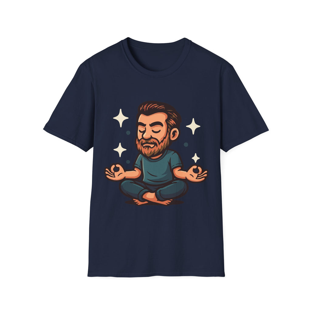 Meditating Man Graphic T-shirt for Mindfulness Enthusiasts