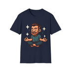 Meditating Man Graphic T-shirt for Mindfulness Enthusiasts